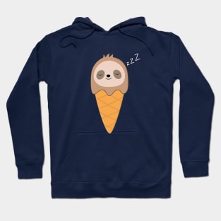 Kawaii Cute Sloth Ice Cream T-Shirt Hoodie